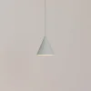 Hængelampe ZENITH, lysegrå, Ø 11 cm, metal, GU10