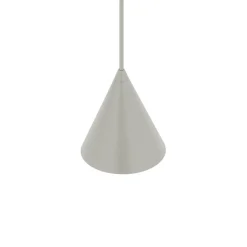 Hængelampe ZENITH, lysegrå, Ø 11 cm, metal, GU10