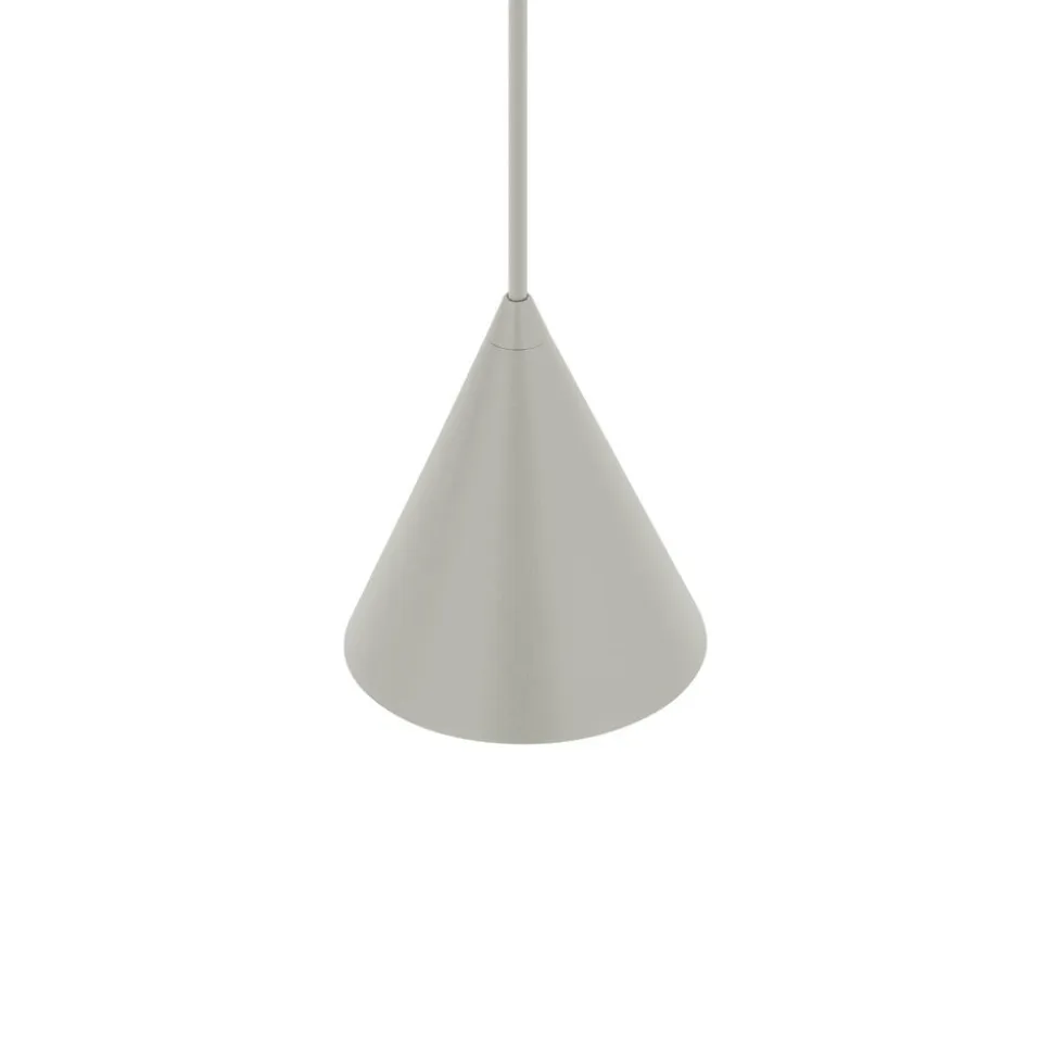 Hængelampe ZENITH, lysegrå, Ø 11 cm, metal, GU10