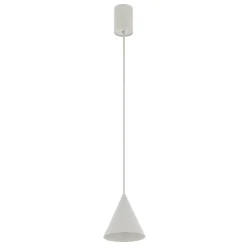 Hængelampe ZENITH, lysegrå, Ø 11 cm, metal, GU10
