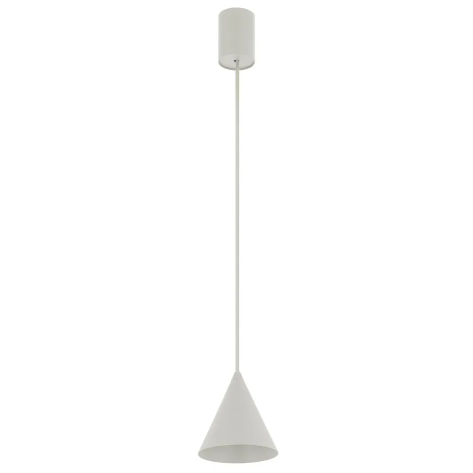 Hængelampe ZENITH, lysegrå, Ø 11 cm, metal, GU10