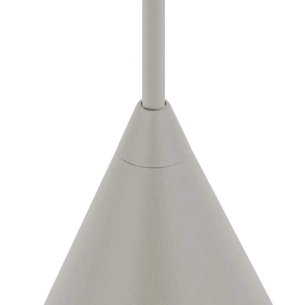 Hængelampe ZENITH, lysegrå, Ø 11 cm, metal, GU10