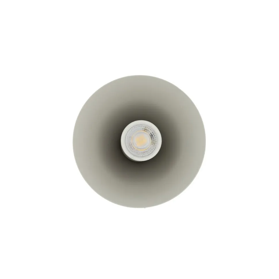 Hængelampe ZENITH, lysegrå, Ø 11 cm, metal, GU10