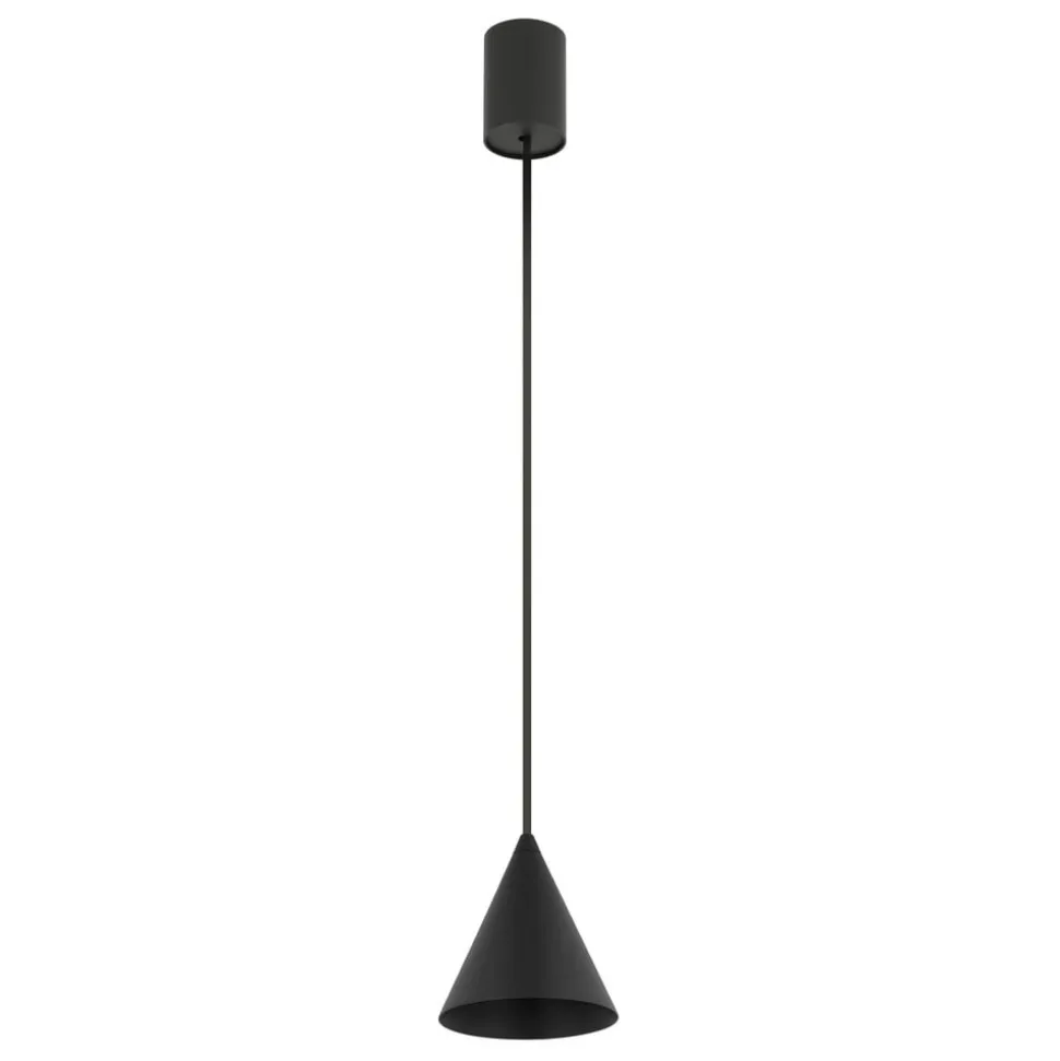 Hængelampe ZENITH, sort, Ø 11 cm, metal, GU10