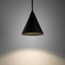 Hængelampe ZENITH, sort, Ø 11 cm, metal, GU10