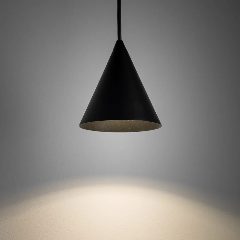 Hængelampe ZENITH, sort, Ø 11 cm, metal, GU10
