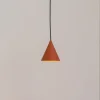 Hængelampe ZENITH, terrakotta, Ø 11 cm, metal, GU10