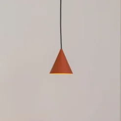 Hængelampe ZENITH, terrakotta, Ø 11 cm, metal, GU10