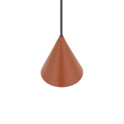 Hængelampe ZENITH, terrakotta, Ø 11 cm, metal, GU10