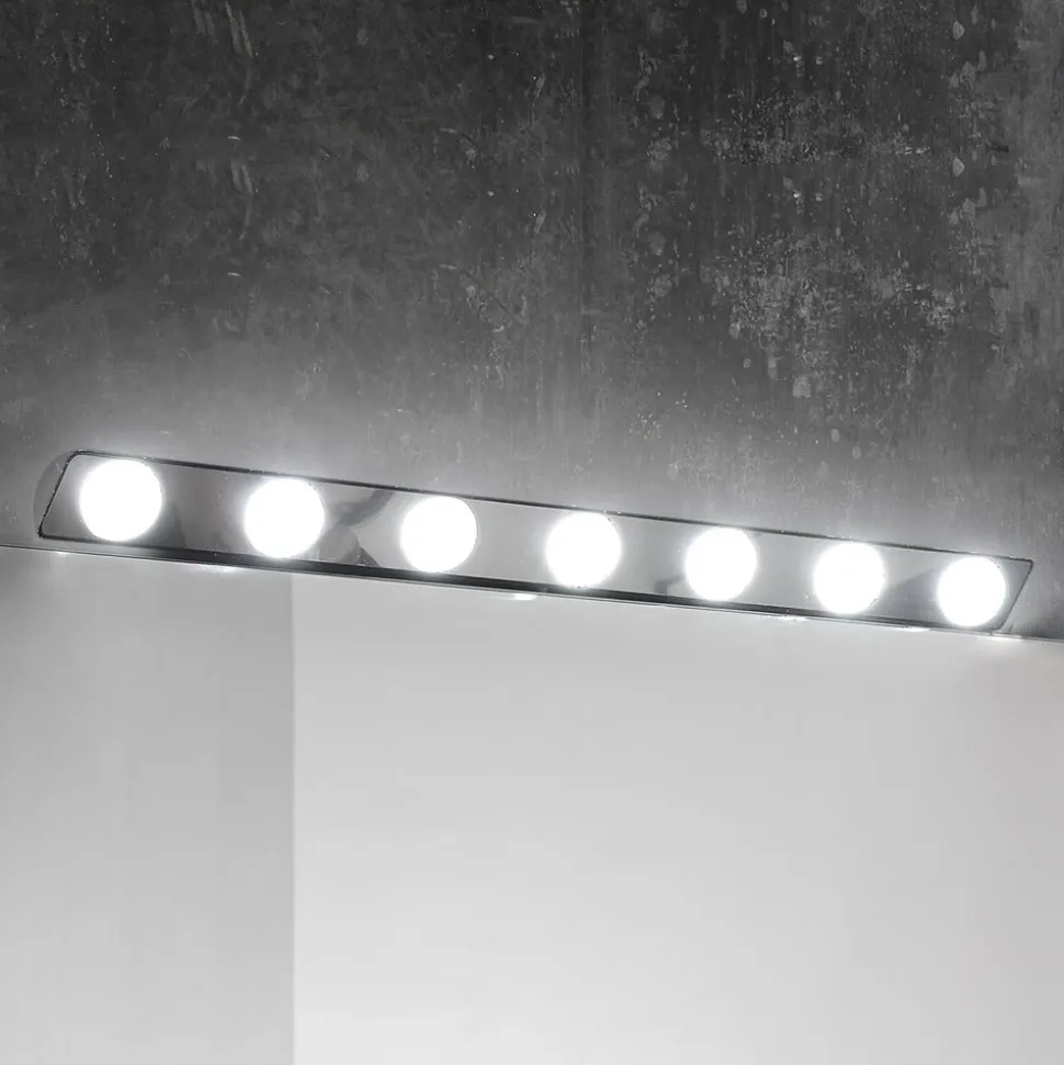 Hollywood LED-spejllampe, 85 cm, 7 lk.