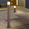 Hoosic gadelampe af trykstøbt aluminium rustfarvet