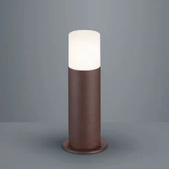Hoosic sokkellampe af trykstøbt aluminium, rust