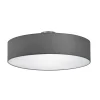 Hotel loftslampe, mat nikkel/grå, Ø 50 cm