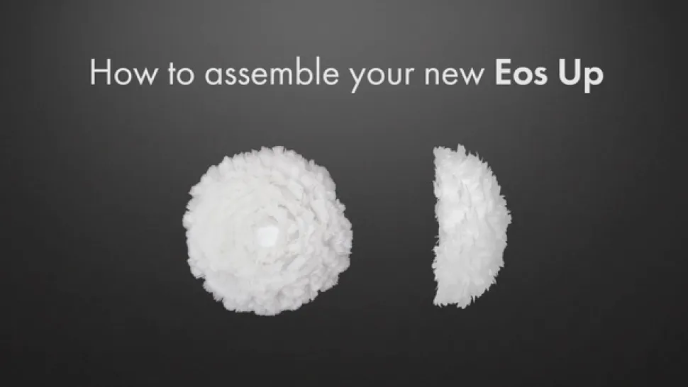 Hvid designer loftlampe Eos up