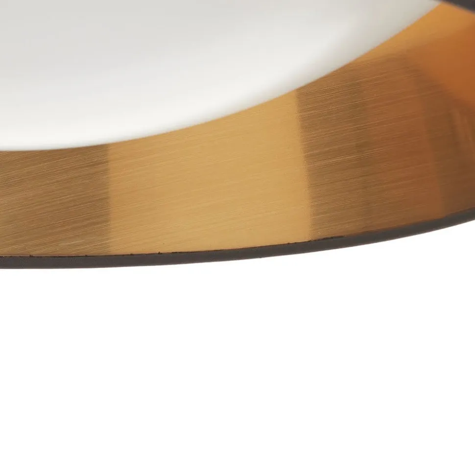 I sort-guld – rund LED-loftlampe Ponts