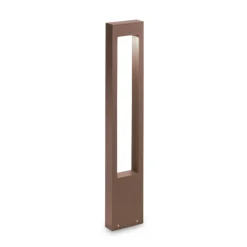 Ideal Lux Vega vejlampe, brun, aluminium, højde 80 cm