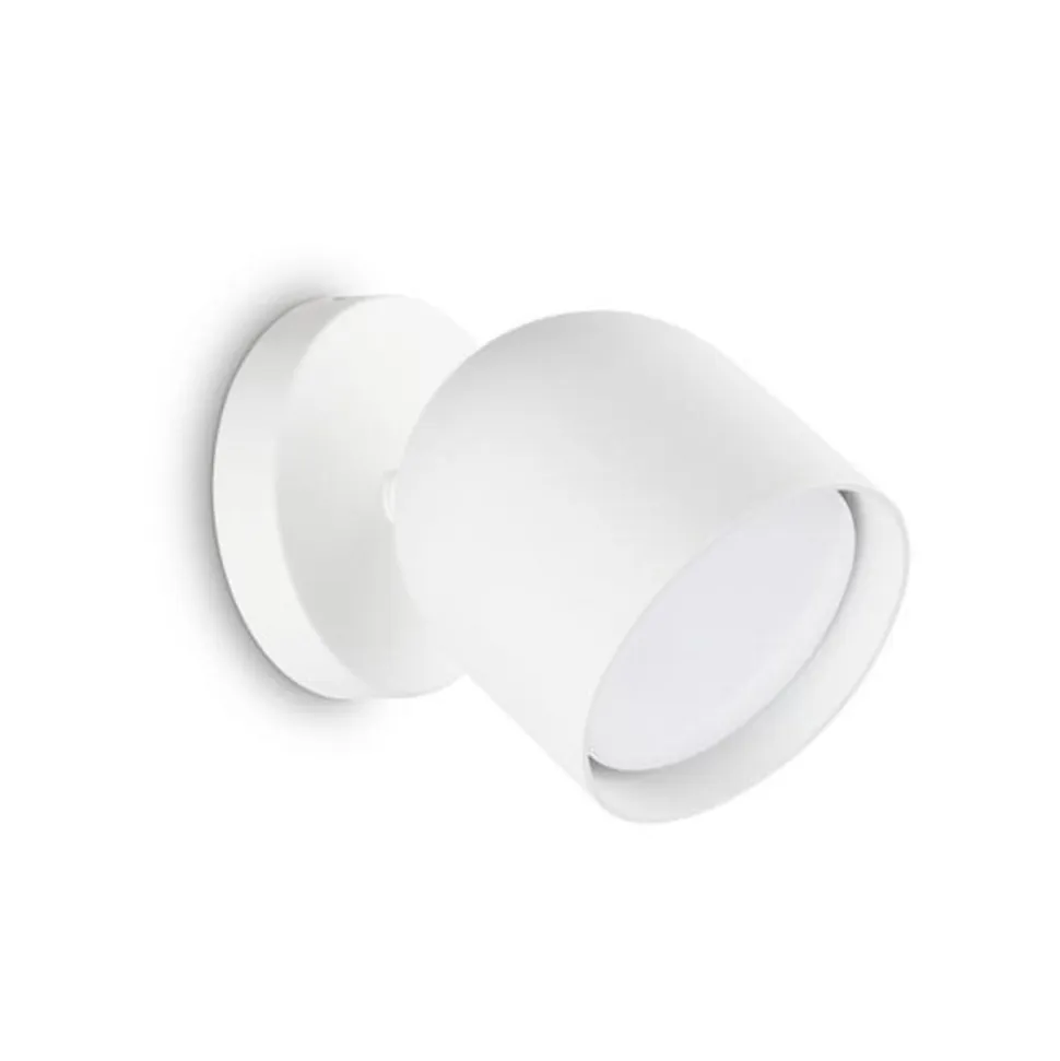 Ideal Lux væglampe Dodo, hvid, 1 lyskilde, metal Ø 8,5 cm