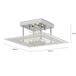Iøjnefaldende LED-loftslampe Lisandra