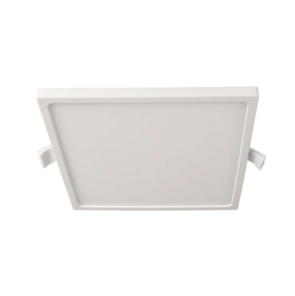 Indbygget loftlampe med LED Alya hvid 18x18cm 2.700 K