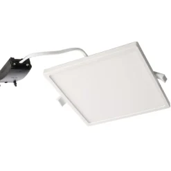 Indbygget loftlampe med LED Alya hvid 18x18cm 2.700 K