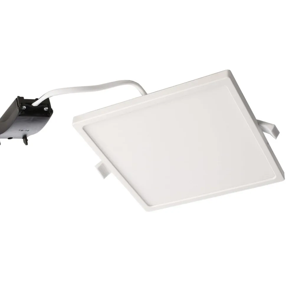 Indbygget loftlampe med LED Alya hvid 18x18cm 2.700 K