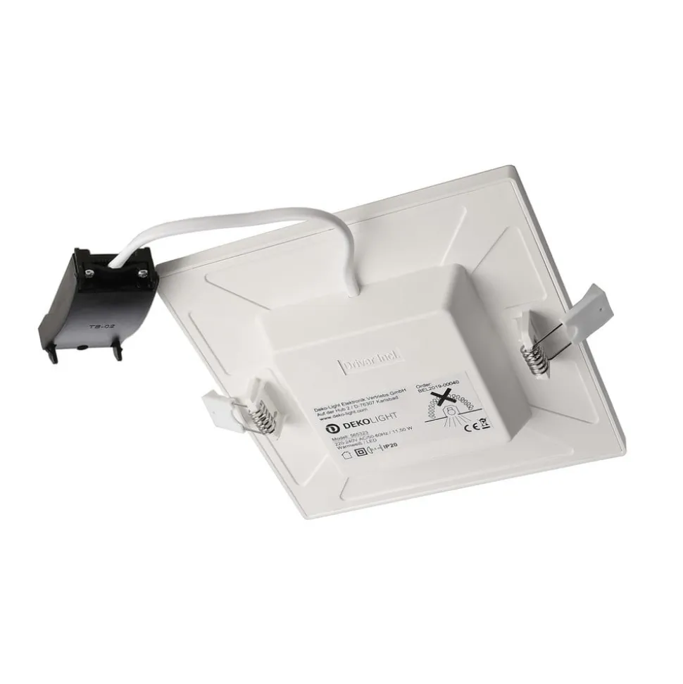 Indbygget loftlampe med LED Alya hvid 18x18cm 2.700 K
