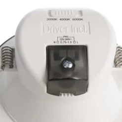 Indbygget loftlampe med LED Acrux, Ø 11 cm, sølvfarvet mat, CCT