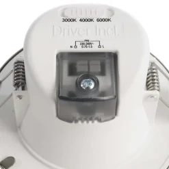 Indbygget loftlampe med LED Acrux, Ø 9 cm, sort, CCT