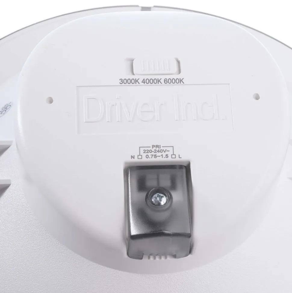Indbygget loftlampe med LED Acrux, Ø 17 cm, sort, CCT