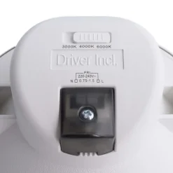 Indbygget loftlampe med LED Acrux, Ø 17 cm, sølvfarvet mat, CCT
