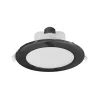 Indbygget loftlampe med LED Acrux, Ø 15 cm, sort, CCT
