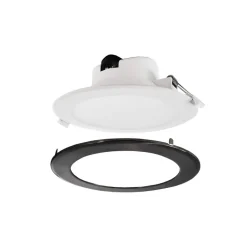 Indbygget loftlampe med LED Acrux, Ø 15 cm, sort, CCT