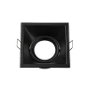 Indbygningslampe Slim Trim Square, sort, 9 x 9 cm, aluminium, GU10