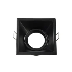 Indbygningslampe Slim Trim Square, sort, 9 x 9 cm, aluminium, GU10