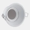 Indbygningslampe Slim Trim, hvid, Ø 9,4 cm, IP20, aluminium, GU10