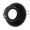 Indbygningslampe Slim Trim, sort, Ø 9,4 cm, IP20, aluminium, GU10
