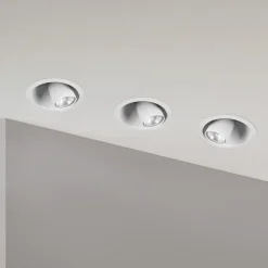 Indbygningsspot Dot, justerbar, hvid