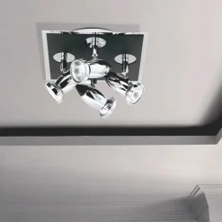 Indstillelig LATISA loftlampe m. fire pærer
