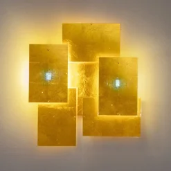 Ingo Maurer 24 Karat Blau Flat væglampe