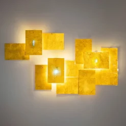 Ingo Maurer 24 Karat Blau Flat væglampe