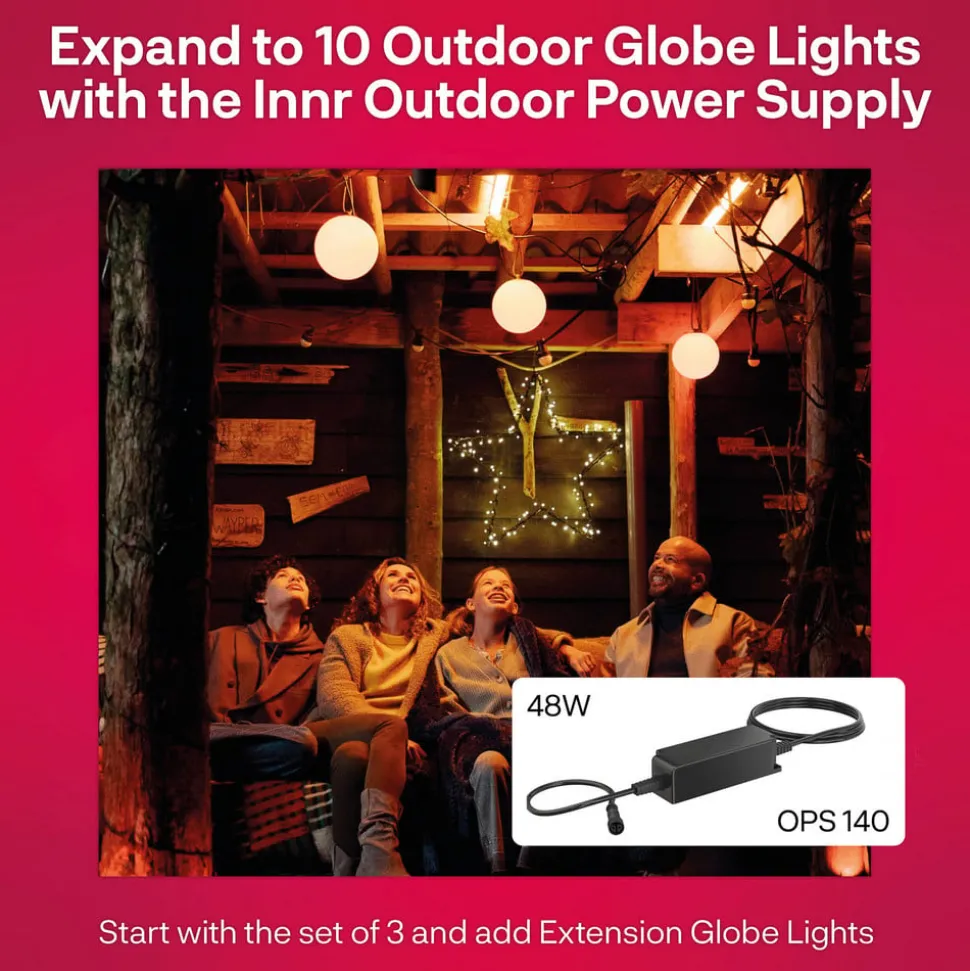 Innr Smart Outdoor Globe Colour LED-kugle, indsats