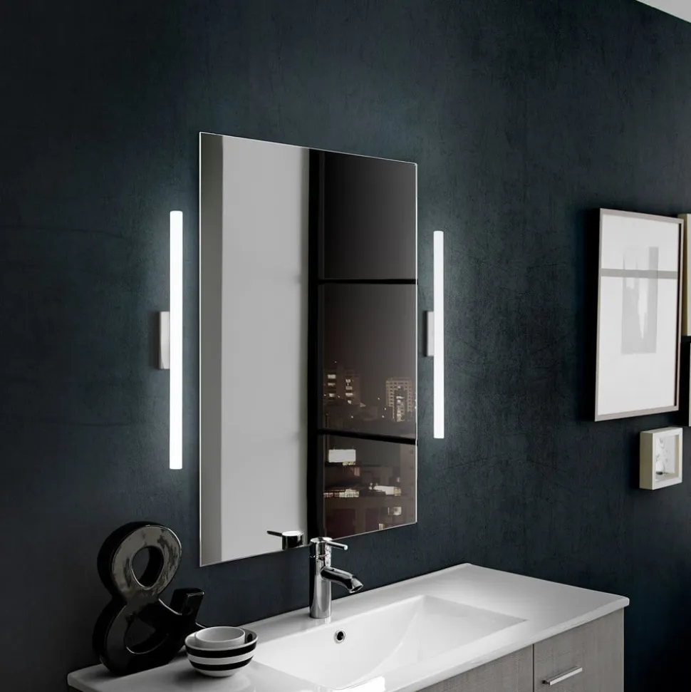 Irene LED-spejllampe, rund, bredde 50 cm