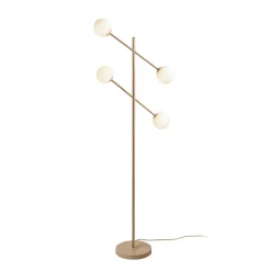 IT'S ABOUT ROMI Gulvlampe Copenhagen, beige, glas, drejelig