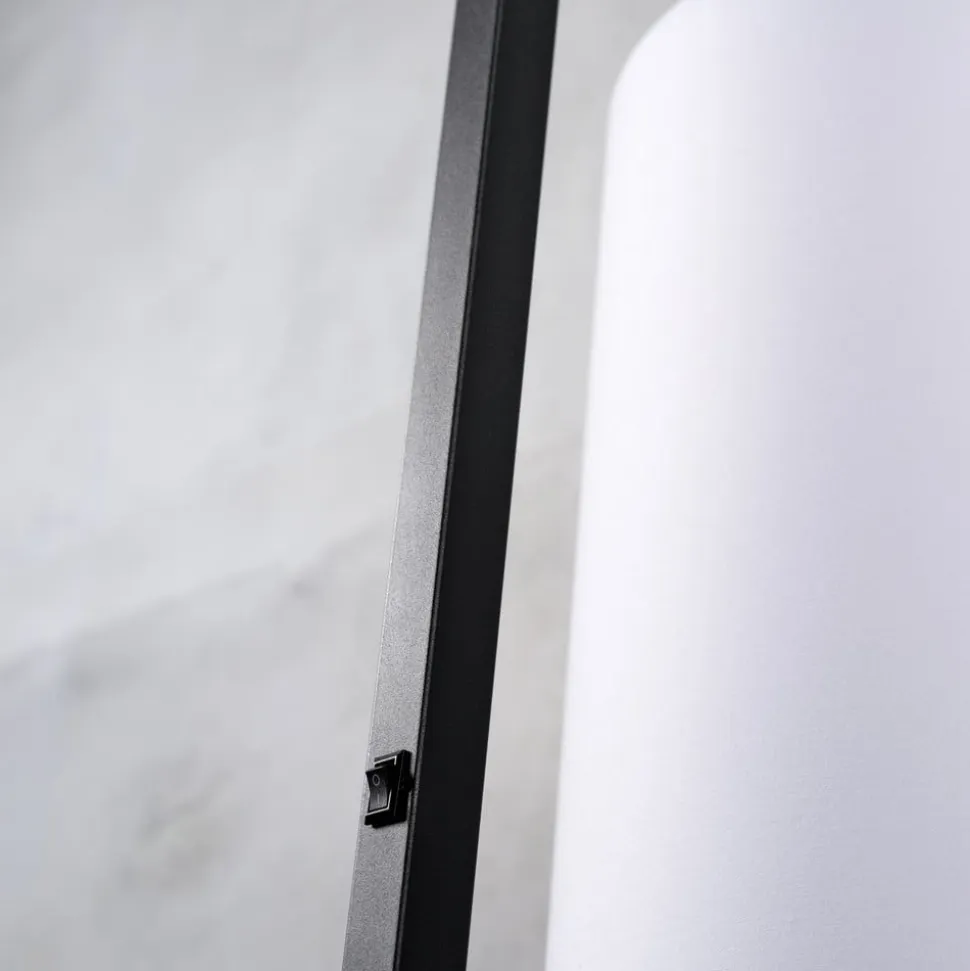 IT'S ABOUT ROMI Gulvlampe Boston, Ø 25 cm, sort/creme