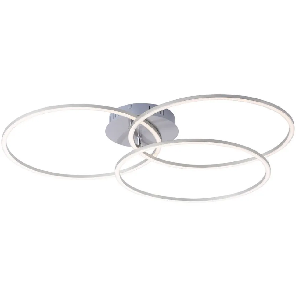 Ivanka LED-loftlampe, 3 ringe, stål