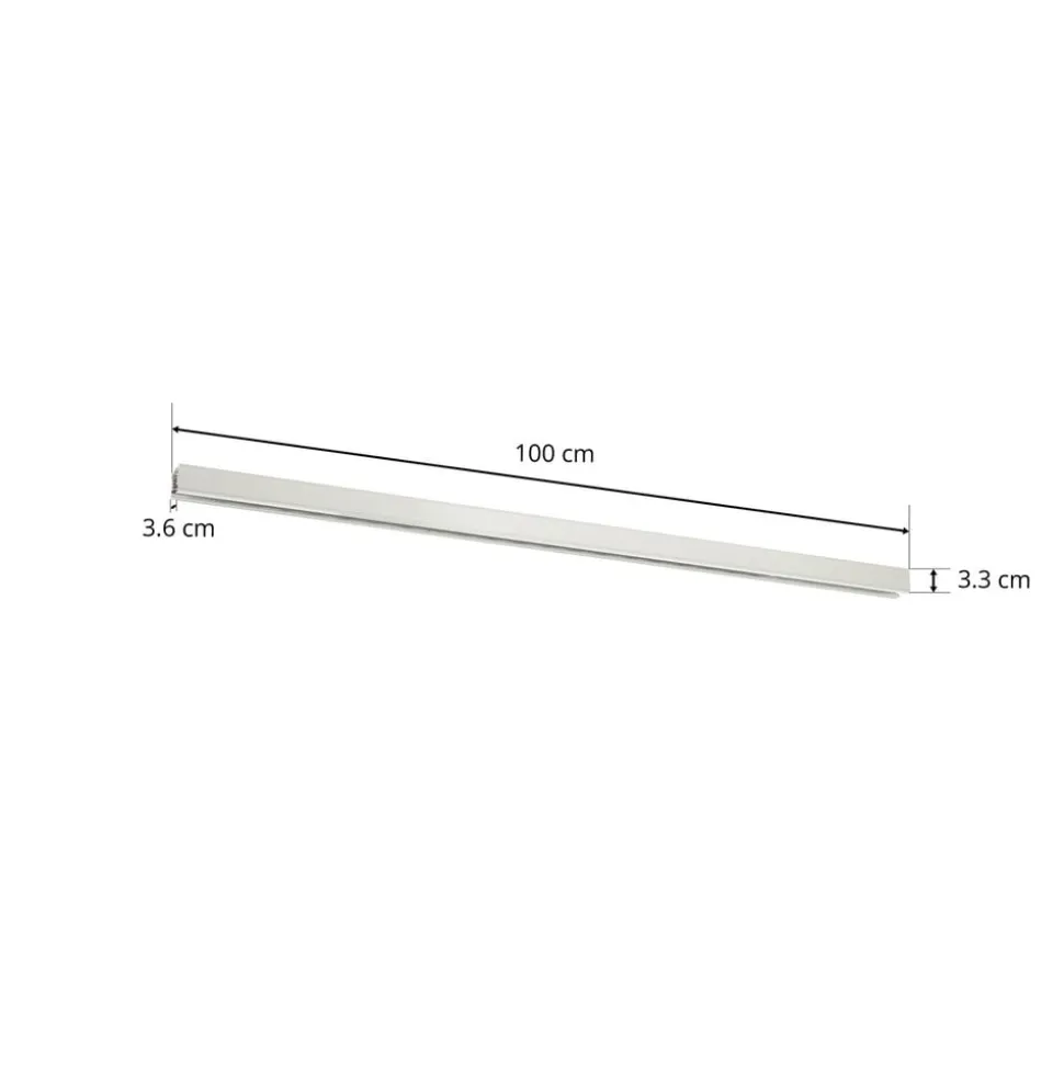 Ivela LKM Quadro 3-faseskinne, 1 meter hvid