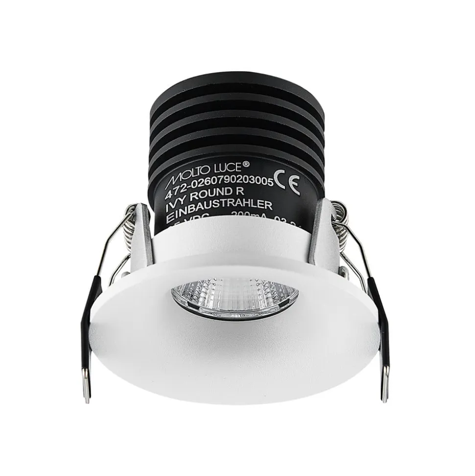 Ivy Round LED-indbygningsspot 7W 3.000K 40° hvid