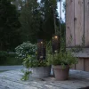 Izola LED-solcellelampe, jordspyd sæt med 2