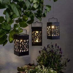 Izola Mini LED-solcellelampe i sæt af 3