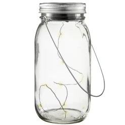 Jamjar - flot solcelle-dekorationslampe i glas